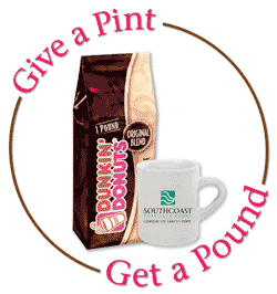 Give Blood; Get Coffee.