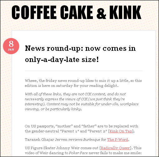 CCK Wordpress Friday Round Up Screen Shot
